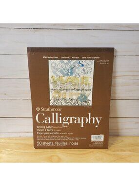 Strathmore 400 Series Calligraphy Writing Paper Pad 50 Sheets Acid Free 8.5 x 11